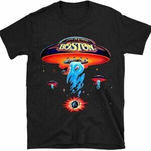 Boston Spaceship Rock Band Classic Back Retro Music Fan Collector Album Graphic
